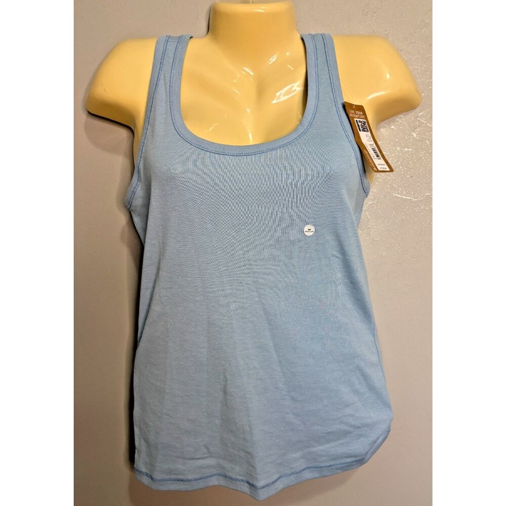 Eddie Bauer M Fav Scoop Neck Tee slt blue NWT